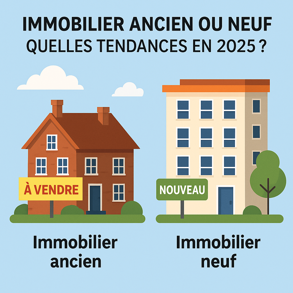 Immobilier : ancien ou neuf, que choisir ? une maison ancienne et un immeuble neuf